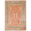 Hand Knotted Wool Area Rug in Red