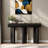 Modern Console Table with 2 Drawers, High Gloss Finish Entryway Table with Arc Legs, Storage Cabinet with Smooth Drawer Slides, for Living Room, Hallway, or Vanity Use-559527872
