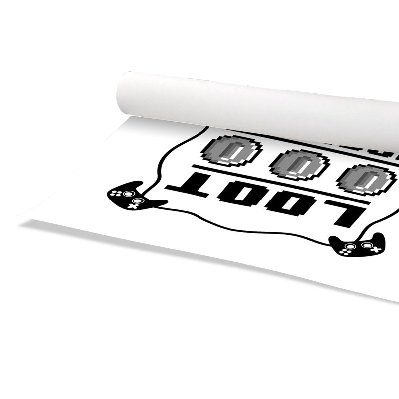 Impression sur papier Loot Hoarder Kids, H 16 po x l 16 po x P 1 po, Papier