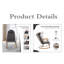 Chaise berçante réglable avec appui-tête-312148237