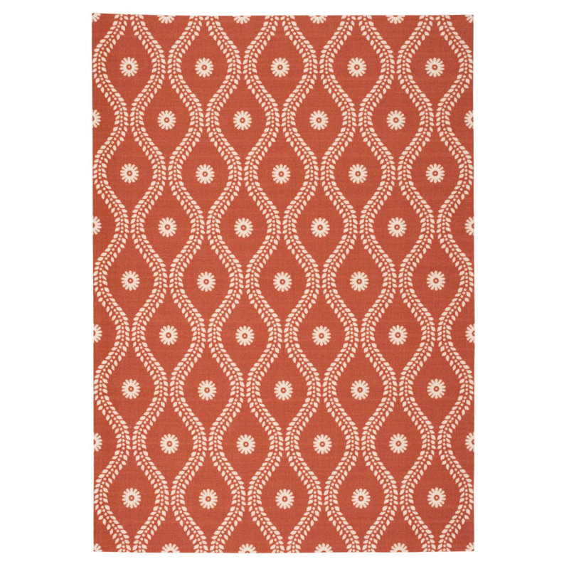 Tapis rouille moderne Dian, Rectangle 10 pi x 13 pi