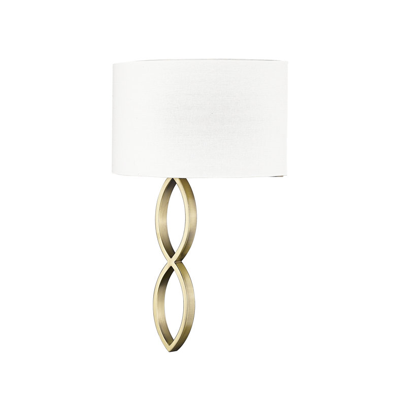 Yohji 18.8" Tall Steel Flush Mounted Sconce, Vintage Bronze