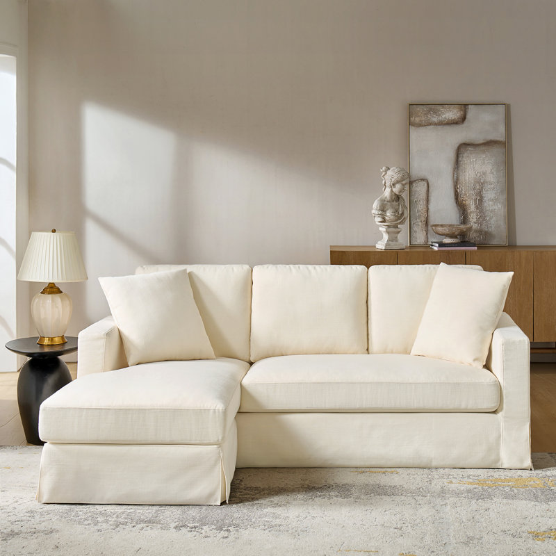 Canapé avec housse de duvet et housse interchangeable Wimberly, Linen