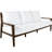 Savannah Aluminum Sofa - Oak/Raffia