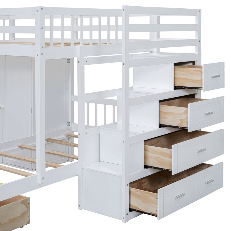 Bunk Bed With Wardrobe, Drawers