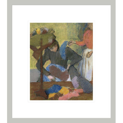 At the Milliner's by Edgar Degas -Framed Giclee Print