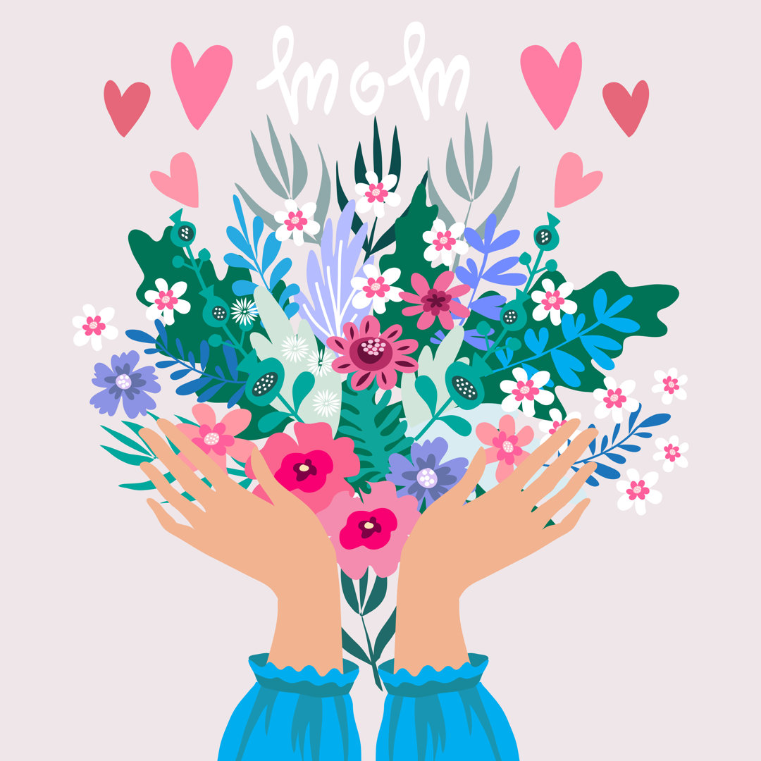 Bouquet Of Gerbera Flowers In Watering Can. Vector Illustration.