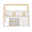 Lit mezzanine bas avec lumières DEL, lit mezzanine en bois-122644486