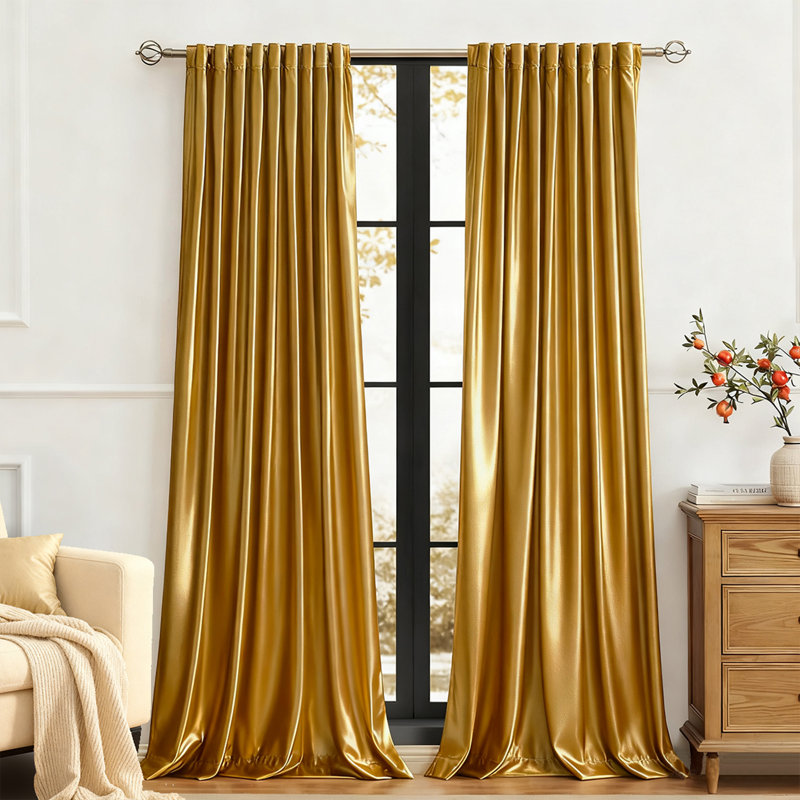 Rideaux isolants et isolants en velours de luxe. Pièce obscurcissant 75% à 95% avec passe-tringle à onglets pour salon (ensemble de 2)