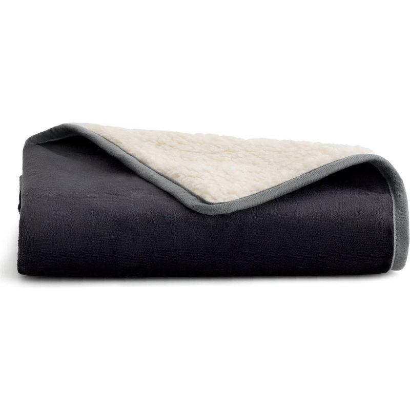 Couverture d'extérieur pour animal en flanelle, Noir
