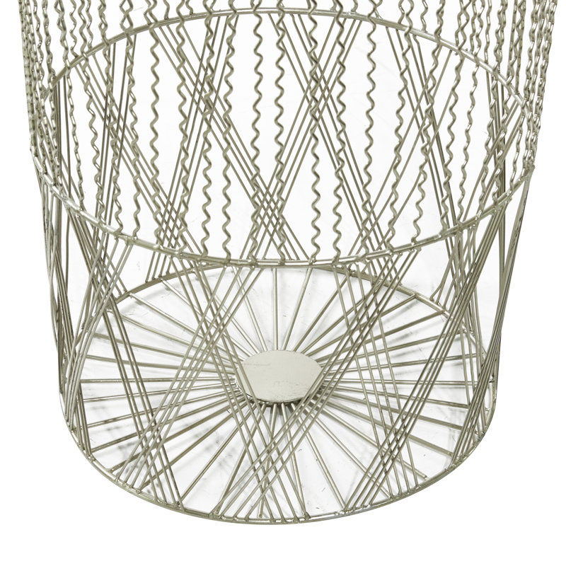 Ensemble de paniers en métal tissé 3 pièces
