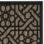 Noir/beige à motif géométrique Narooma Tapis décoratif-21411966