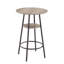Ensemble de tabourets de bar confortables et élégants avec dossier et tablette, idéal pour la cuisine ou le bar