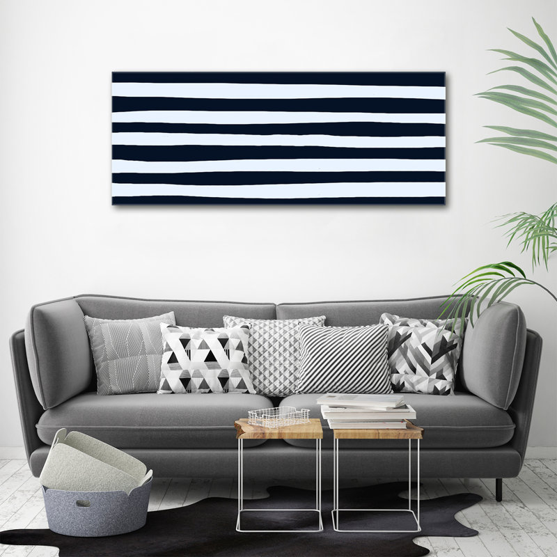 Striped Background - Wrapped Canvas Print