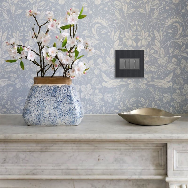 Plaque murale berçante Adorne®, Gris rustique