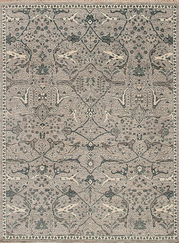 Shangri-La Hand Knotted Wool Indoor Rug, Rectangle 9' x 12'