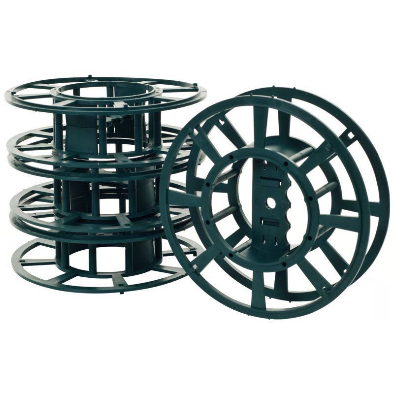 4 Extension Cord Reels with Bag - Holds 1 to 2 Cords or Christmas Light Strands Each for Organization and Tidy Storage by Stalwart