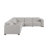 Luxurious Genuine Leather 6-Piece Sectional With 3 Power Reclining Seats & Power Headrest-460875201