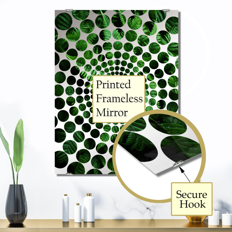 Alvayero - Ferns Wall Mirror Decor MIR141480, 32" x 24"
