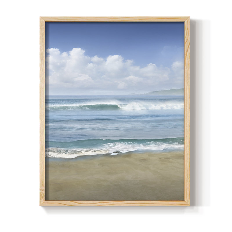 Timeless Waves Framed Print - Solid Wood, 21" H x 17" W