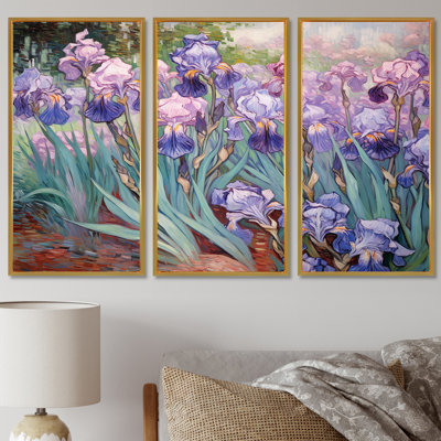 Kassie - Irises Wall Art Print Set