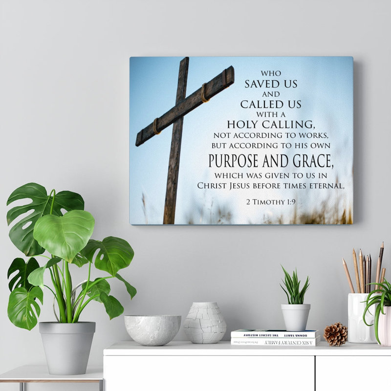 Saint Calling 2 Timothy 1: 9, décoration murale chrétienne, H 12 po x l 16 po x P 1,25 po