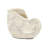 8.5X5.5X6.3 Inches Sand Cement Shell Planter With Textured Beige Surface, Great For Displays Finish And Planter, Complements Modern Home Decor