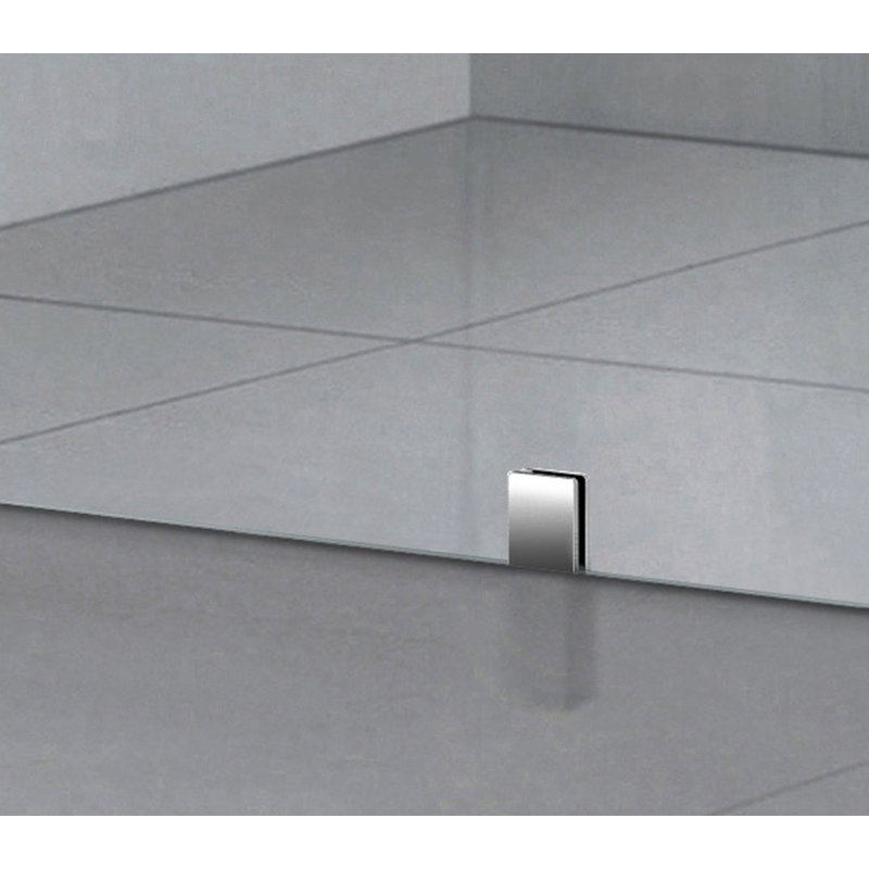 60.5'' Clear Tempered Glass Frameless Shower Door with Chrome Hardware