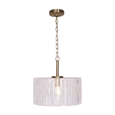 Luminaire suspendu cylindrique à 1 lumière Gizur