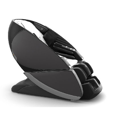 Fauteuil de massage extensible Human Touch Super Novo X avec programmes de yoga - Revêtement SofHyde blanc, portes en vinyle
