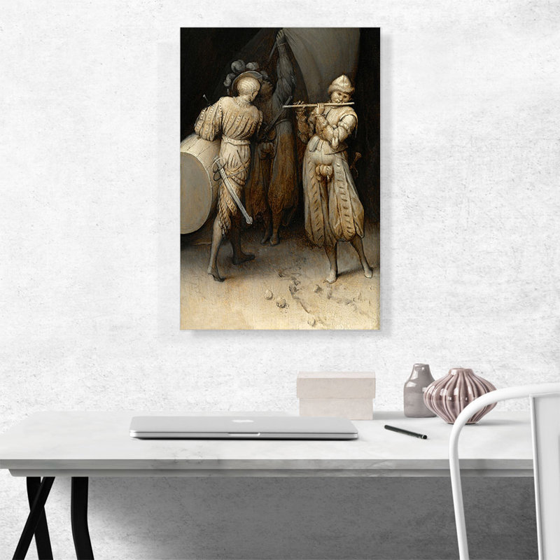«Three Soldiers» par Peter Bruegel l'Ancien, reproduction d'art sur toile tendue, H 26 po x l 18 po x 1,5 po