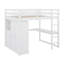 Lit mezzanine standard à 3 tiroirs avec bureau intégré Leda par Harriet Bee-219650026