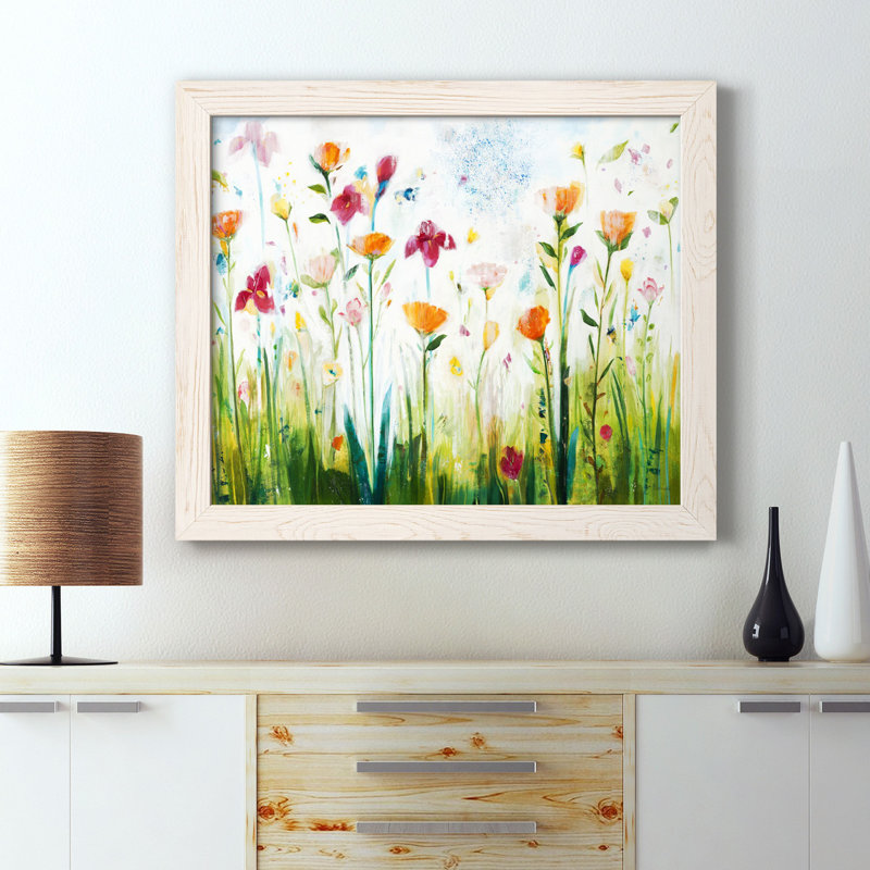 «Look for Sparrows II», reproduction d'art sur toile encadrée, Cadre blanc, H 24 po x l 18 po x P 1,5 po