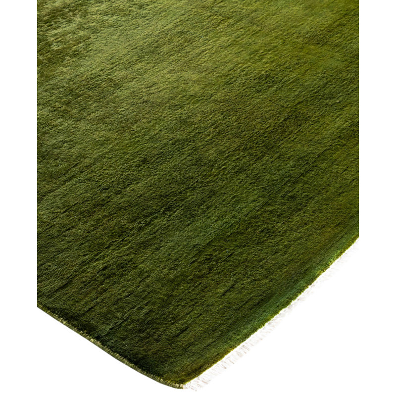 Overdyed One-of-a-Kind 6' 3" X 9' 1" Hand Knotted Area Rug
