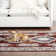 Everwash Treasure Saul Southwest Geometric Machine Washable Area Rug, Red/Navy Blue