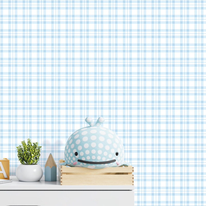 10m x 53cm Matte Wallpaper Roll, Blue