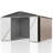 Outdoor Metal Shed Storage with Updated Frame Structure and Lockable Doors-101509807