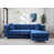 Microfibre / microsuède / velours bleu marine