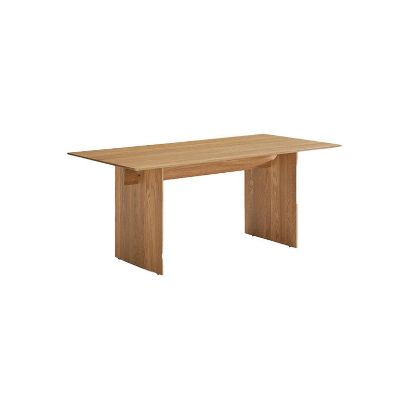 Solid wood environmental large dining table, 28.74"H x 70.86"L x 35.43"W, Burlywood