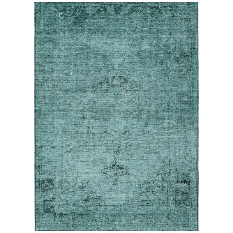 Nayelin Machine Washable Oriental Indoor/Outdoor Rug , Rectangle 10' x 14'
