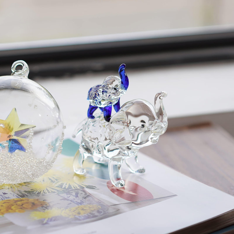 Crystal Elephant Figurines