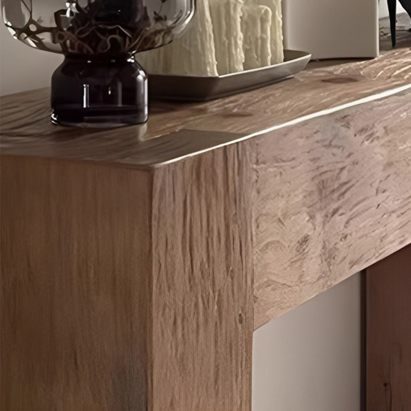 Retro Solid Wood Console Table, 31.5" H x 55.12" W x 11.81" D