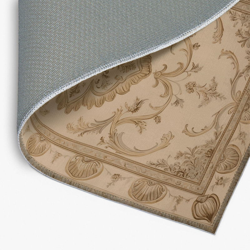 Tapis d'intérieur et d'extérieur brun français, Rectangulaire 2 pi x 3 pi