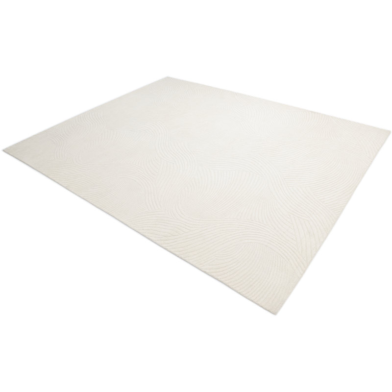 Ayr, Handmade Area Rug - 3' 0'' X 5' 0'', Ivory, Rectangle 9' x 12'