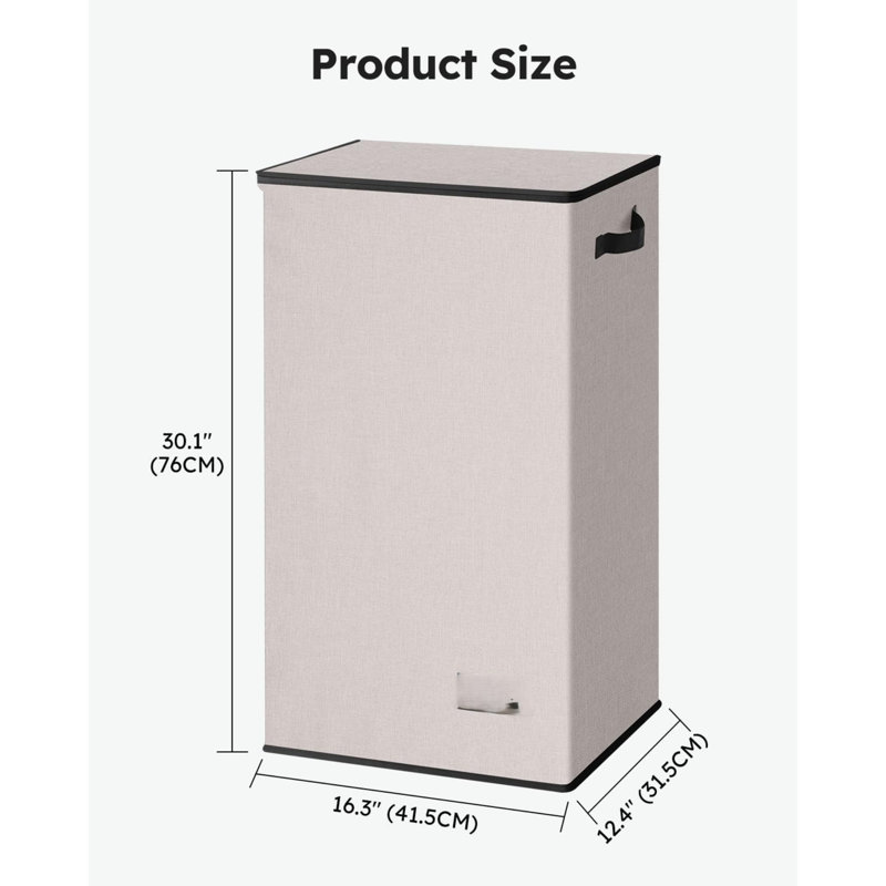 Plastic Laundry Room Organiser, Beige