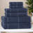 Mile Smart Twist Viscose Cotton Blend Medium Weight Solid Thick Border Towel Set-106716099-106716091