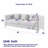 3-Seater + 3-Seater Combination Sofa.