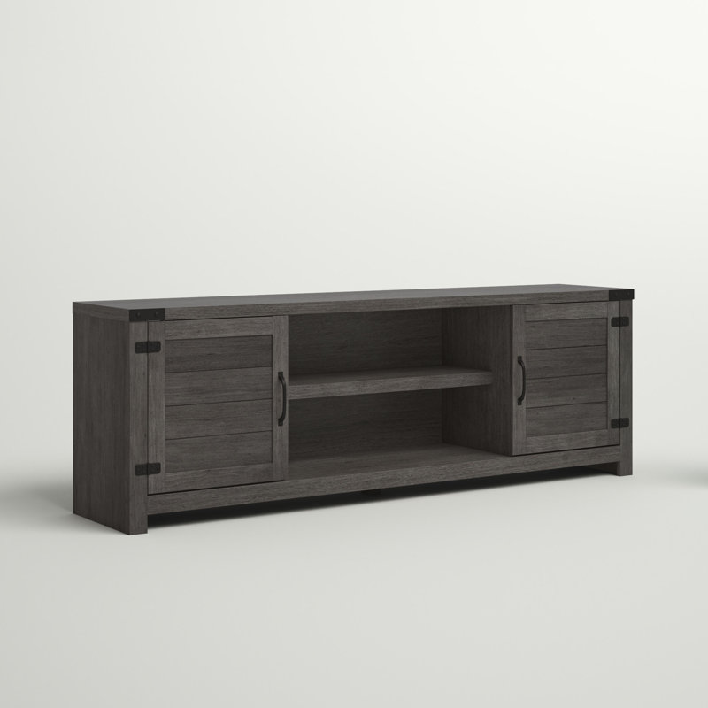 Guadalupe Unfinished TV Stand, Weathered Gray