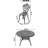 5 All-Weather Dining, Aluminum, Black, Elegant Appearance Cast Black Frame, Weather Surface-1041213026