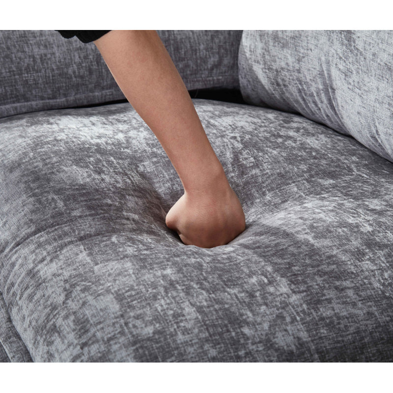 Luqi Seater Modular Sectional Sofa, Dark Gray, 4, 35.8" H x 150.4" W x 32.4" D